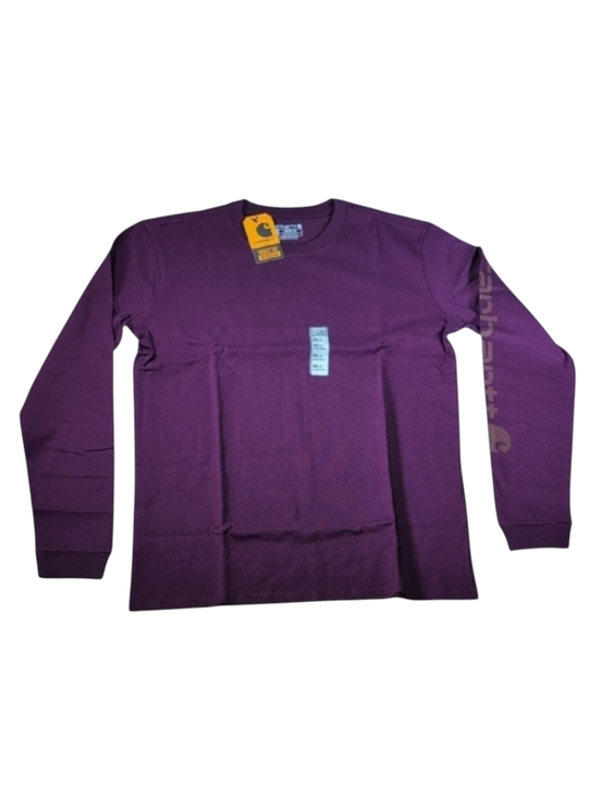 Carhartt Tops - Carhartt Loose Fit Long Sleeve Graphic T-Shirt in Eggplant Women's Size XS